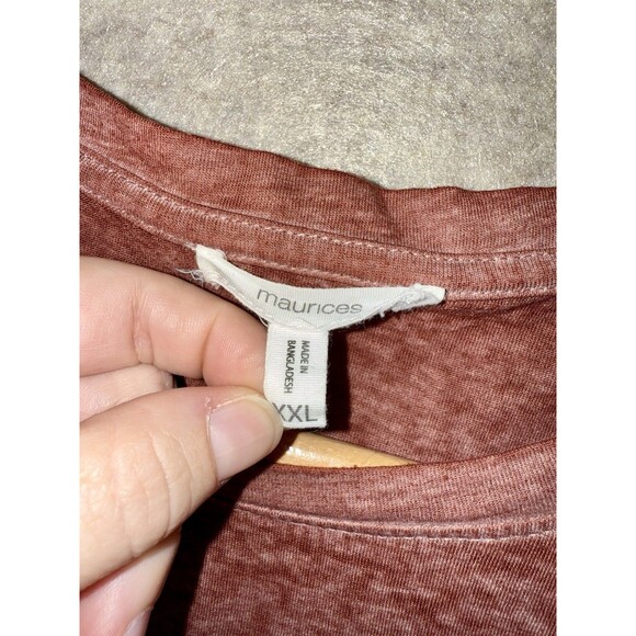 Maurices Size XXL Red Thin Graphic Tshirt - Picture 2 of 6